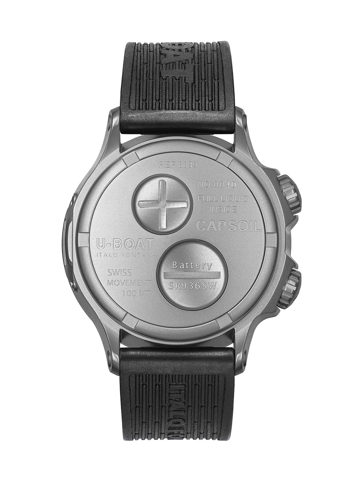 orologio uomo U-Boat 8839 Capsoil Doppiotempo SS GMT 45mm 10ATM