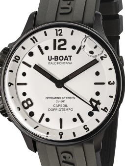 orologio uomo U-Boat 8889 Capsoil Doppiotempo DLC GMT 45mm 10ATM