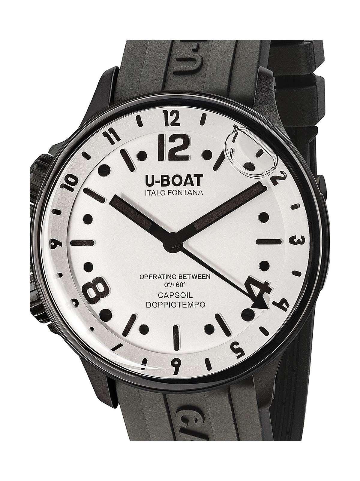 orologio uomo U-Boat 8889 Capsoil Doppiotempo DLC GMT 45mm 10ATM