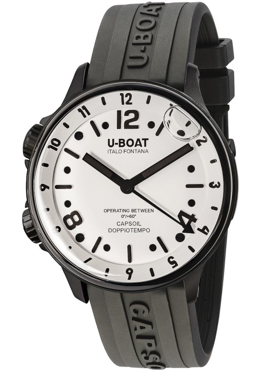 orologio uomo U-Boat 8889 Capsoil Doppiotempo DLC GMT 45mm 10ATM