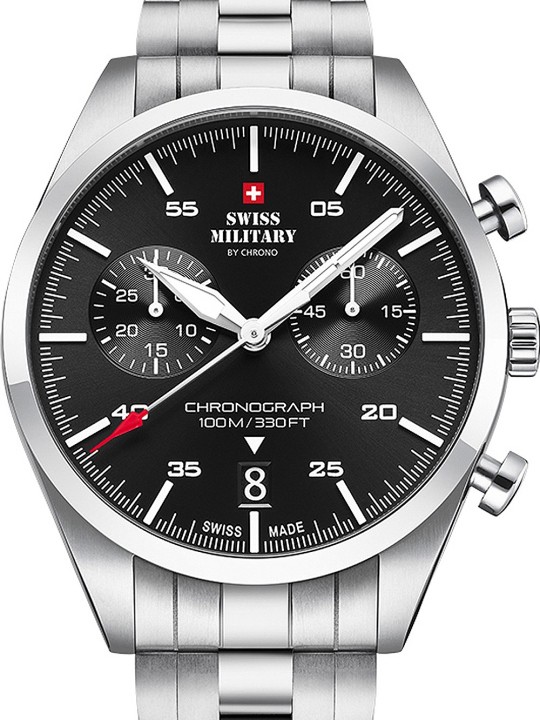 orologio uomo Swiss Military SM34090.01 Chronograph 43mm 10ATM