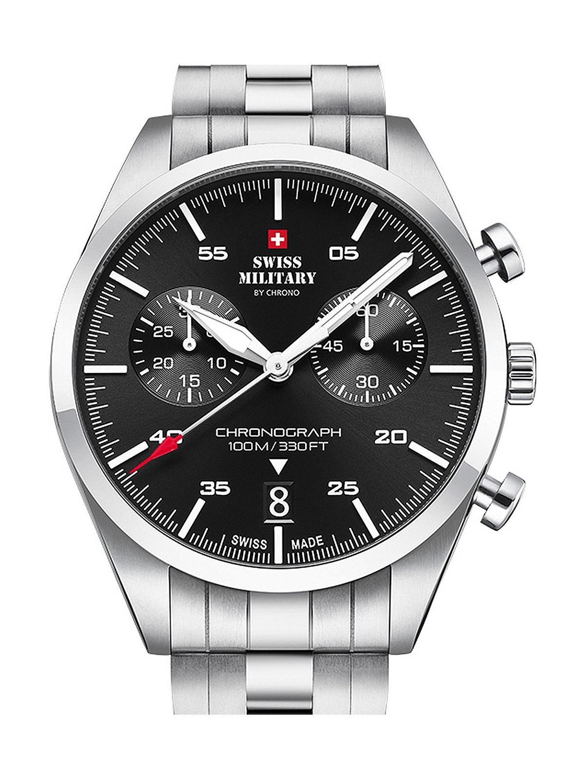 orologio uomo Swiss Military SM34090.01 Chronograph 43mm 10ATM