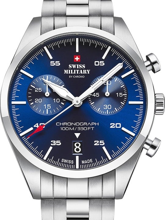 orologio uomo Swiss Military SM34090.02 Chronograph 43mm 10ATM