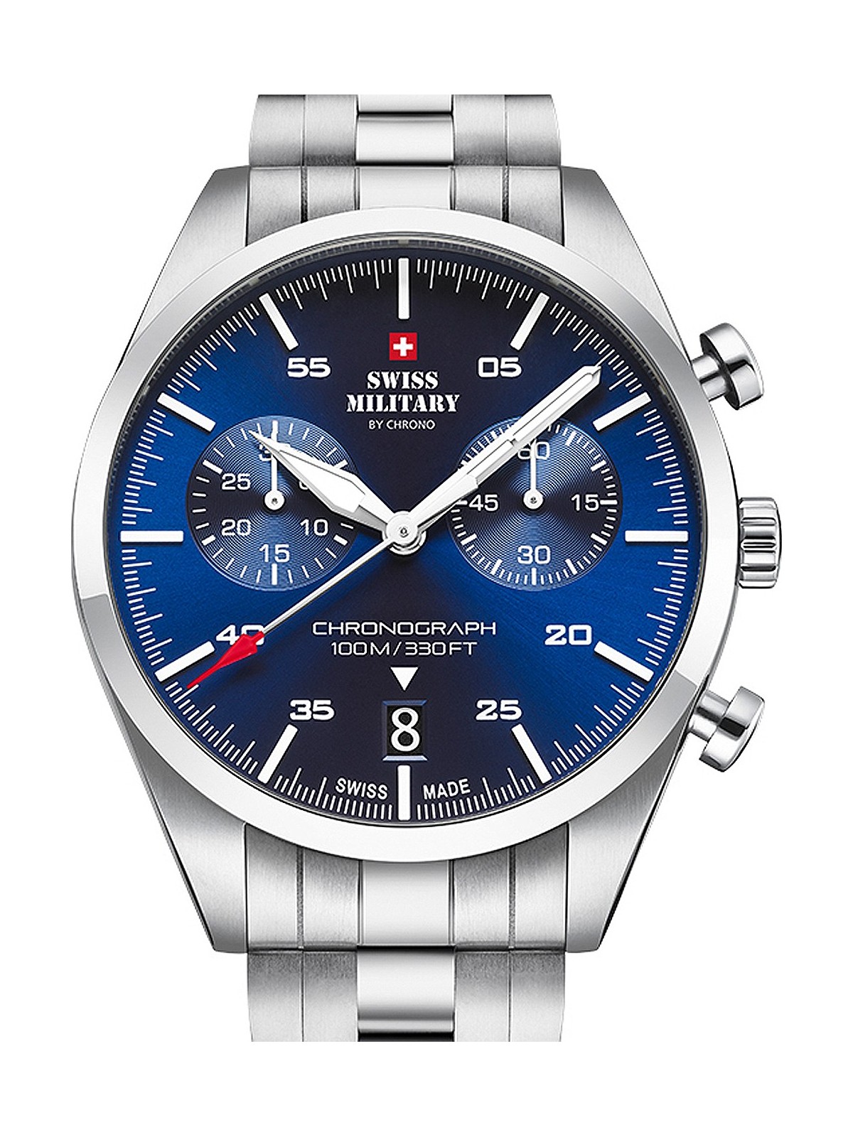 orologio uomo Swiss Military SM34090.02 Chronograph 43mm 10ATM