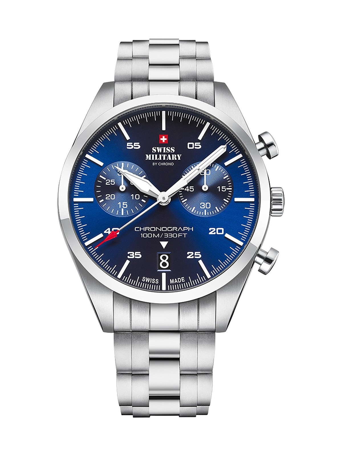 orologio uomo Swiss Military SM34090.02 Chronograph 43mm 10ATM