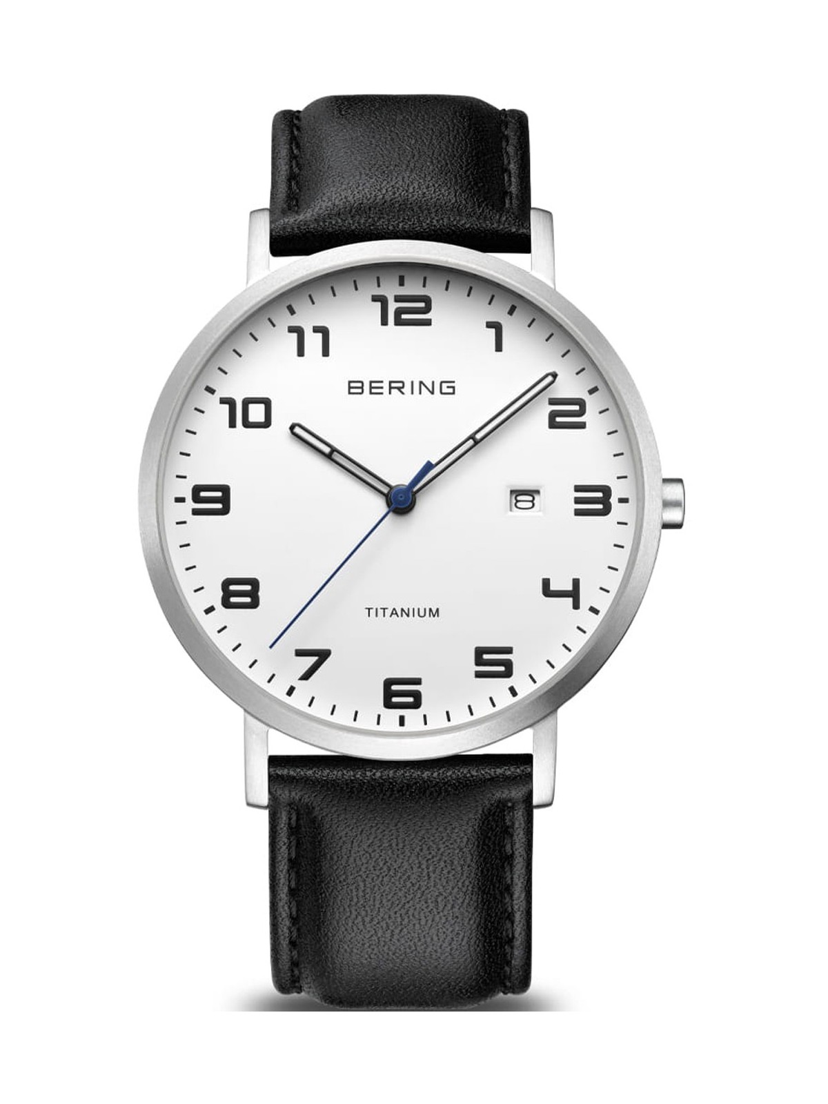 orologio uomo Bering 18640-404 men`s Titanium Mens Watch 40mm 5ATM