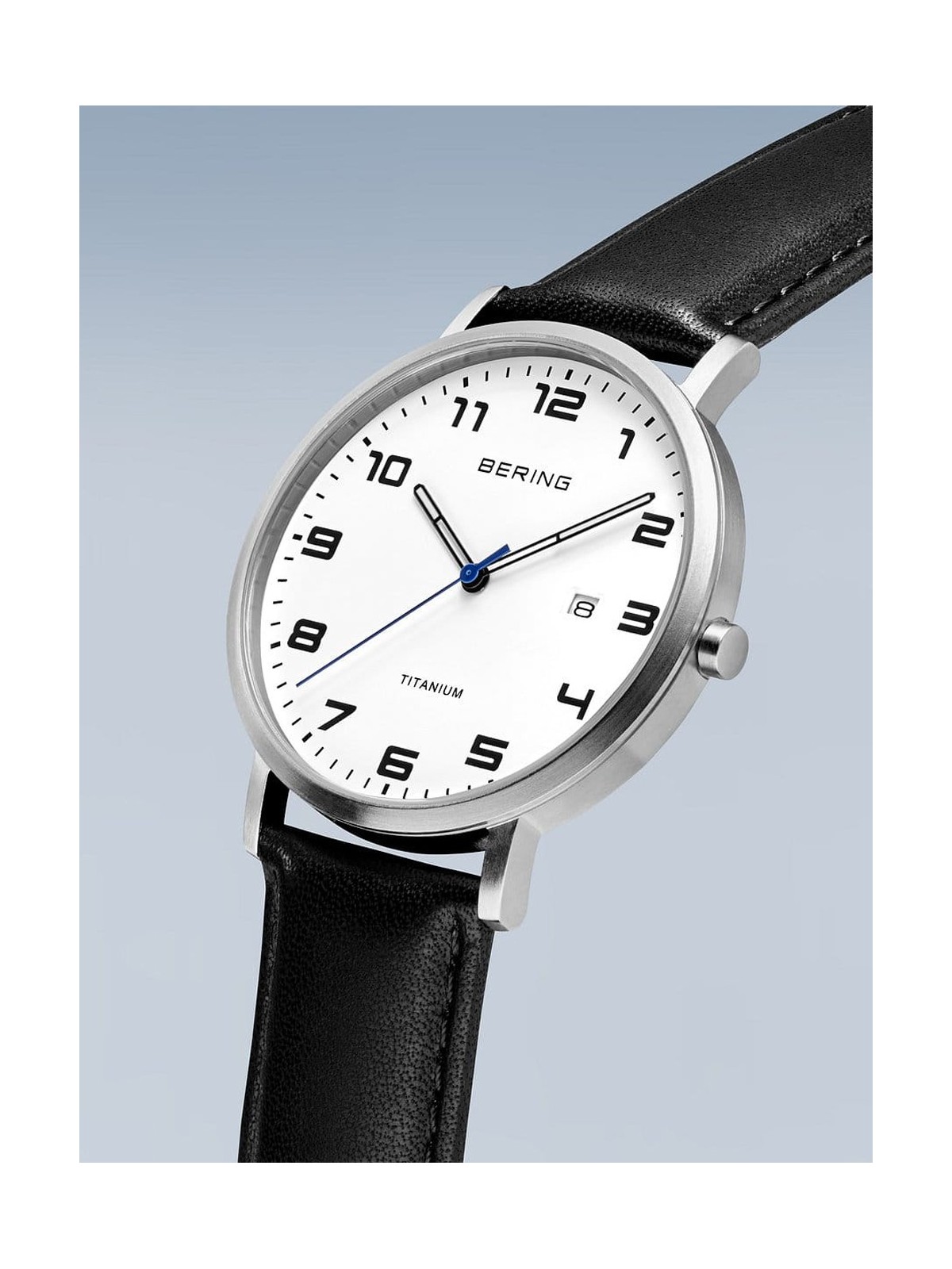 orologio uomo Bering 18640-404 men`s Titanium Mens Watch 40mm 5ATM