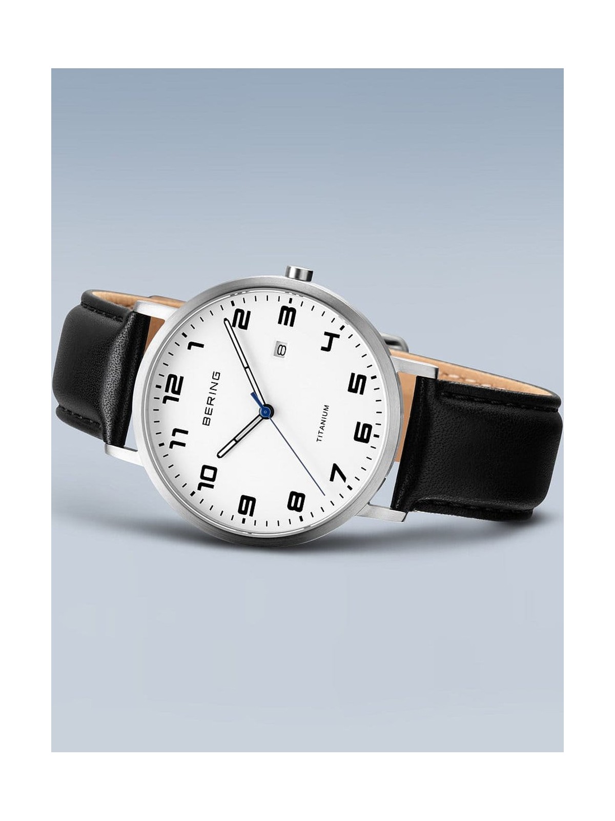 orologio uomo Bering 18640-404 men`s Titanium Mens Watch 40mm 5ATM