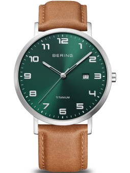 orologio uomo Bering 18640-568 men`s Titanium Mens Watch 40mm 5ATM