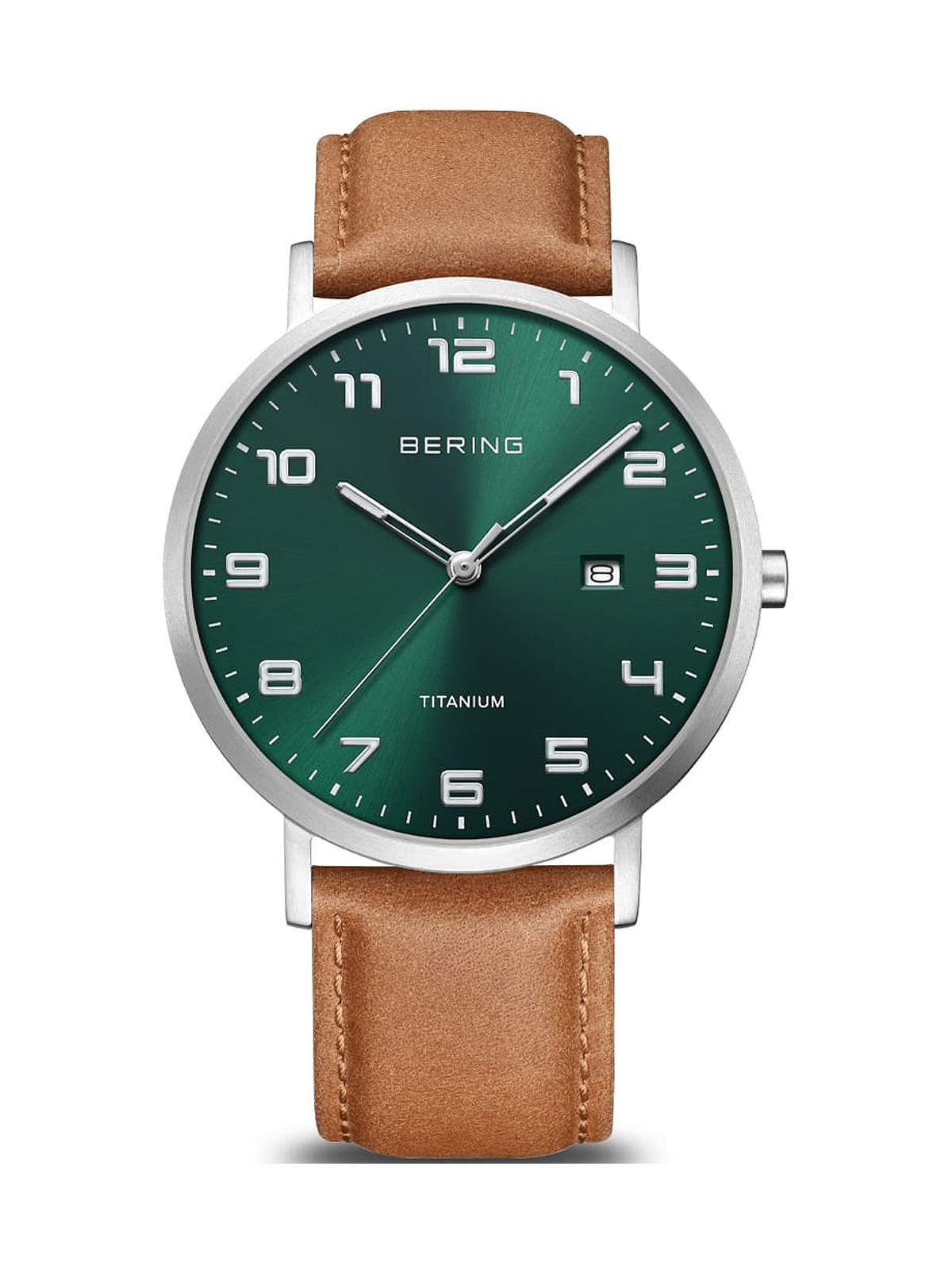 orologio uomo Bering 18640-568 men`s Titanium Mens Watch 40mm 5ATM