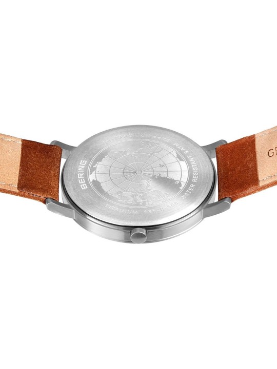 orologio uomo Bering 18640-568 men`s Titanium Mens Watch 40mm 5ATM