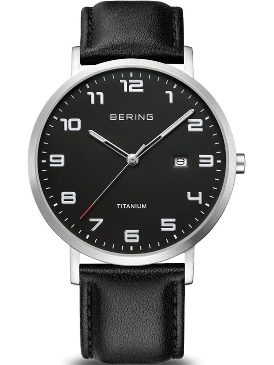 orologio uomo Bering 18640-402 men`s Titanium Mens Watch 40mm 5ATM