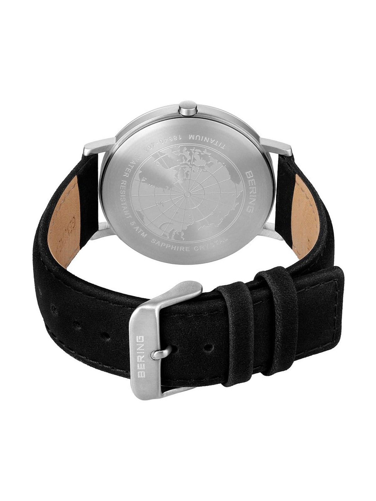 orologio uomo Bering 18640-402 men`s Titanium Mens Watch 40mm 5ATM