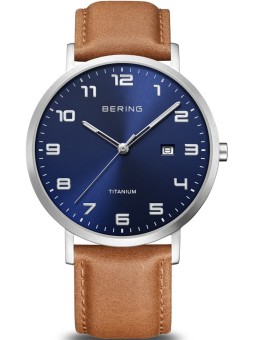 orologio uomo Bering 18640-567 men`s Titanium Mens Watch 40mm 5ATM