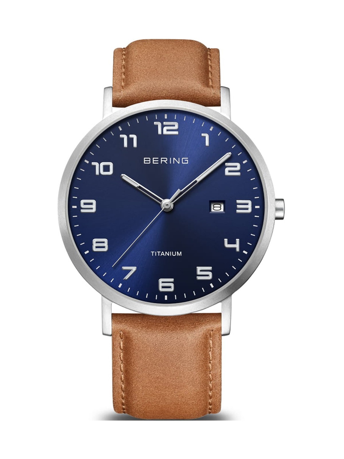 orologio uomo Bering 18640-567 men`s Titanium Mens Watch 40mm 5ATM