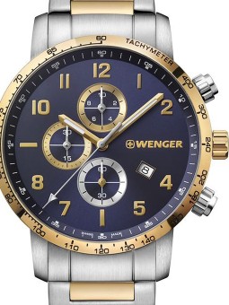 orologio uomo Wenger 01.1543.112 Attitude chronograph 44mm 10ATM