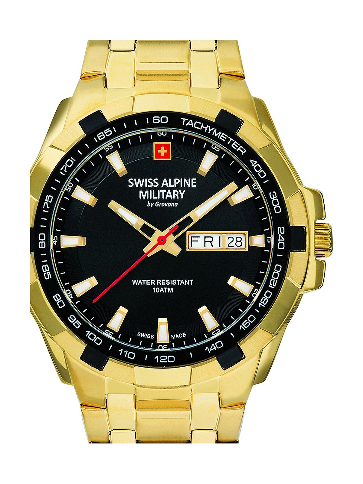 orologio uomo Swiss Alpine Military 7043.1117 Day-Date 42mm 10ATM
