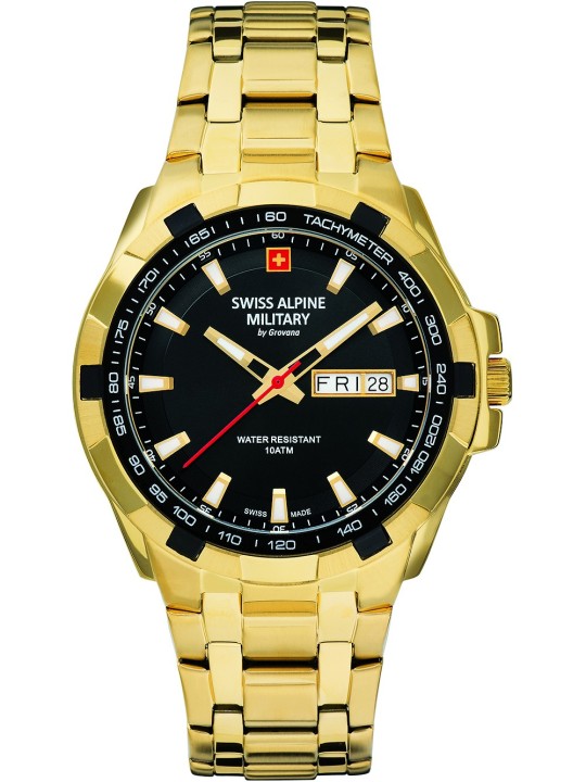 orologio uomo Swiss Alpine Military 7043.1117 Day-Date 42mm 10ATM