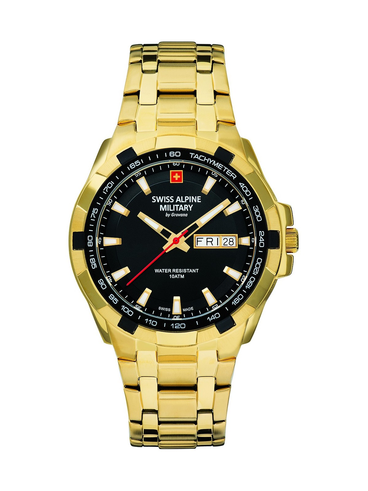 orologio uomo Swiss Alpine Military 7043.1117 Day-Date 42mm 10ATM
