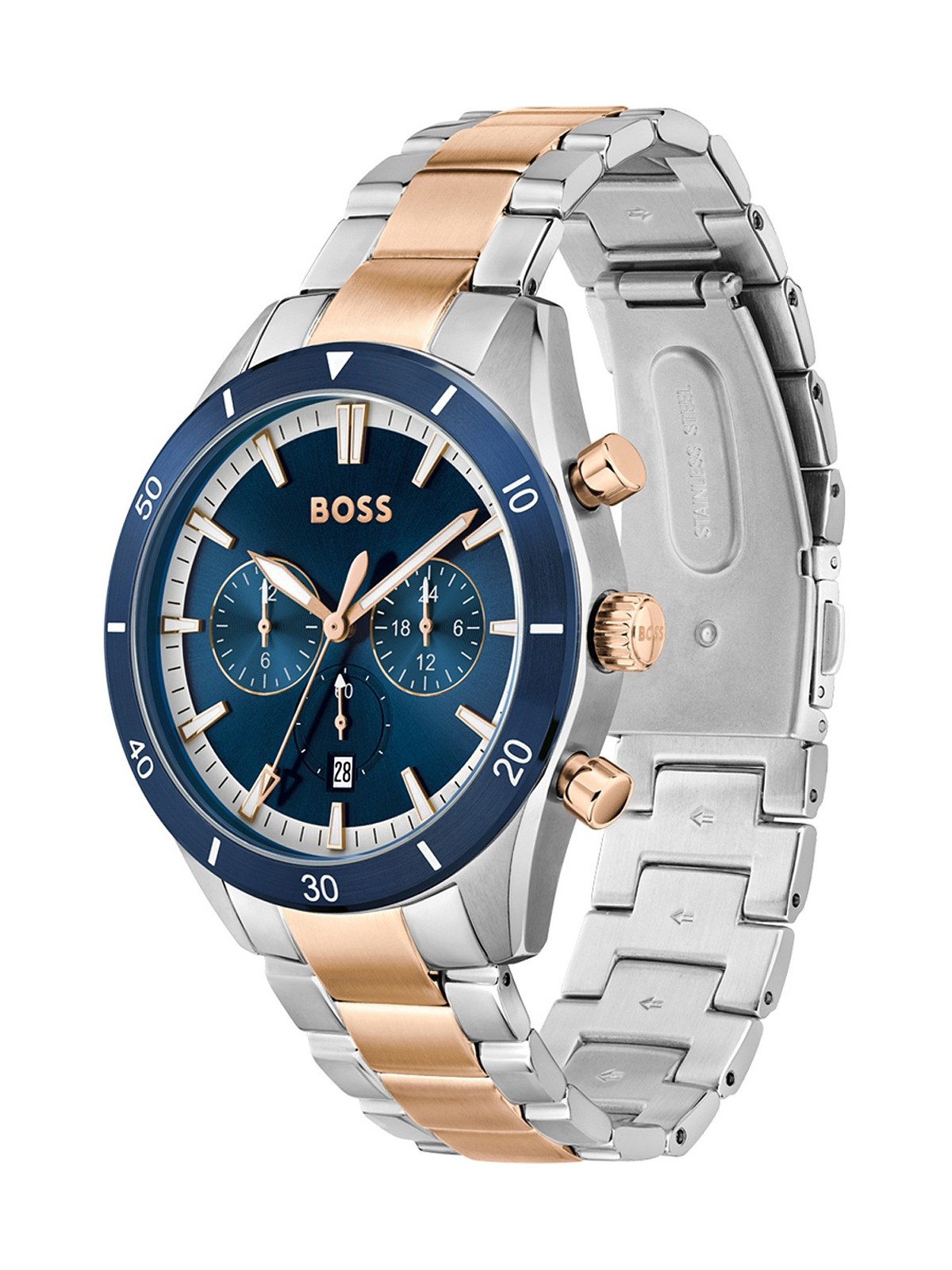 orologio uomo BOSS 1513937 Santiago Chronograph 45mm 5ATM
