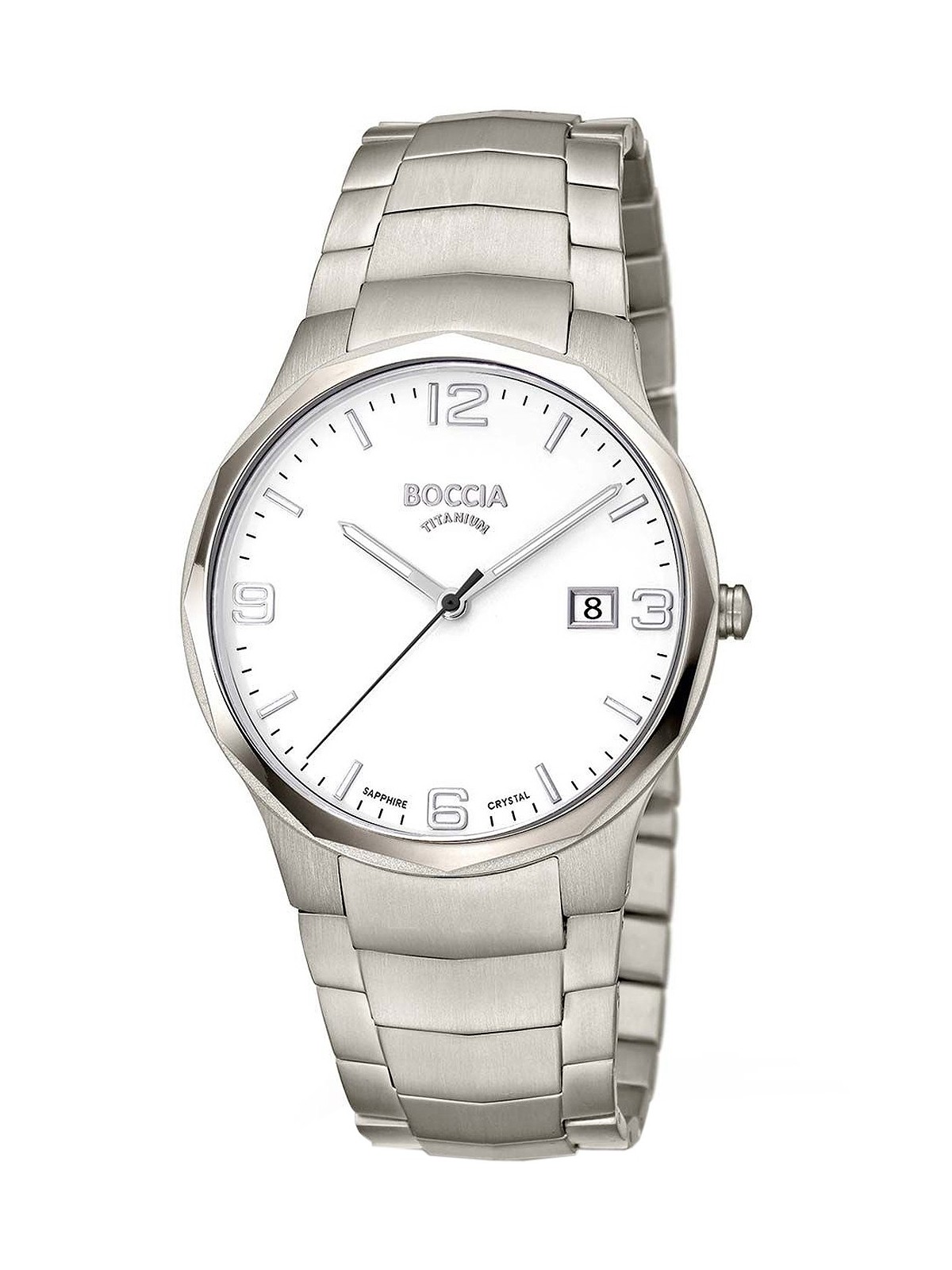 orologio uomo Boccia 3656-01 Men`s Watch Titanium 39mm 5ATM