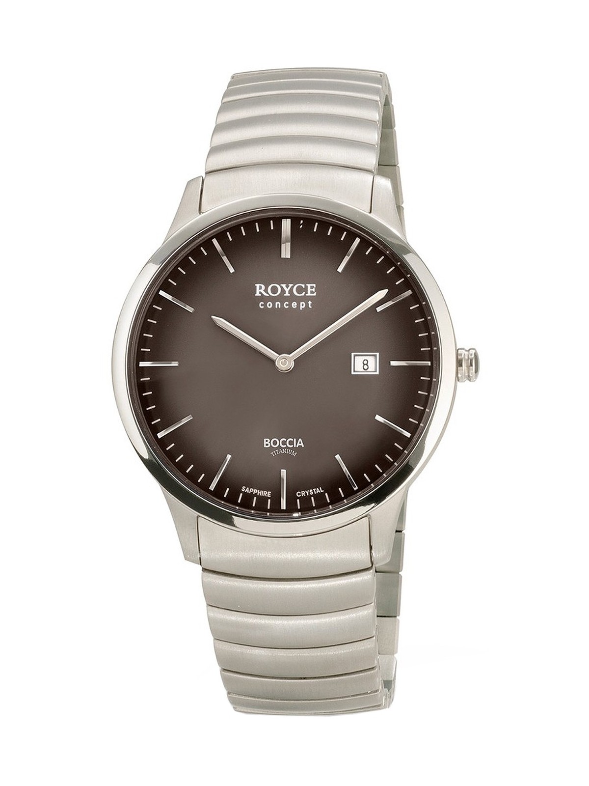 orologio uomo Boccia 3645-04 Royce Men`s Watch Titanium 40mm 3ATM