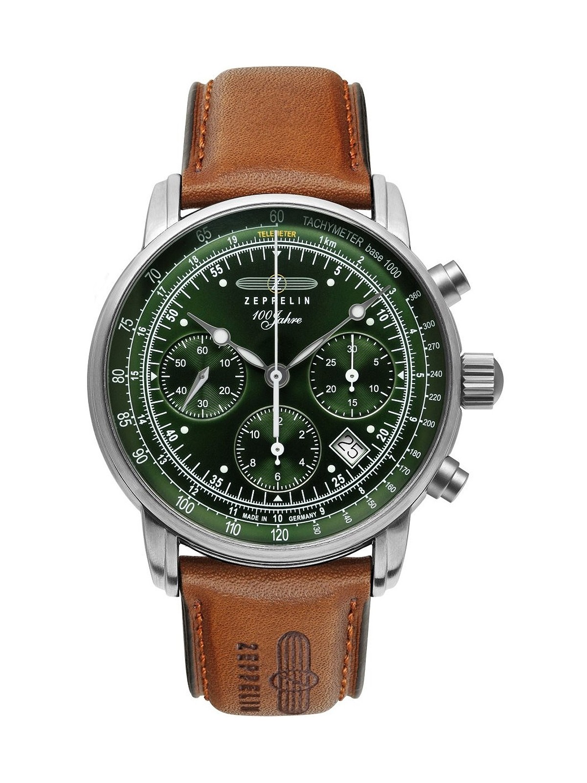 orologio uomo Zeppelin 8618-4 - 100 Years Zeppelin Mens Watch 43mm 5ATM
