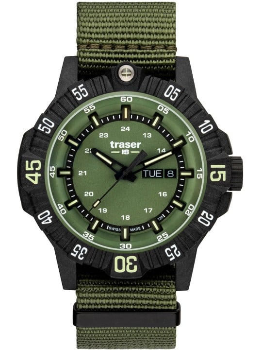 orologio uomo Traser H3 110726 P99 Q Tactical Green 46mm 20ATM