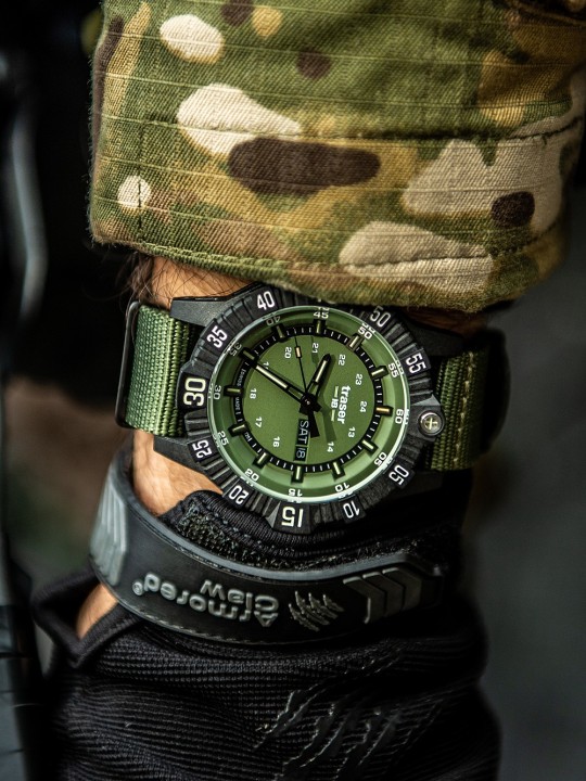 orologio uomo Traser H3 110726 P99 Q Tactical Green 46mm 20ATM