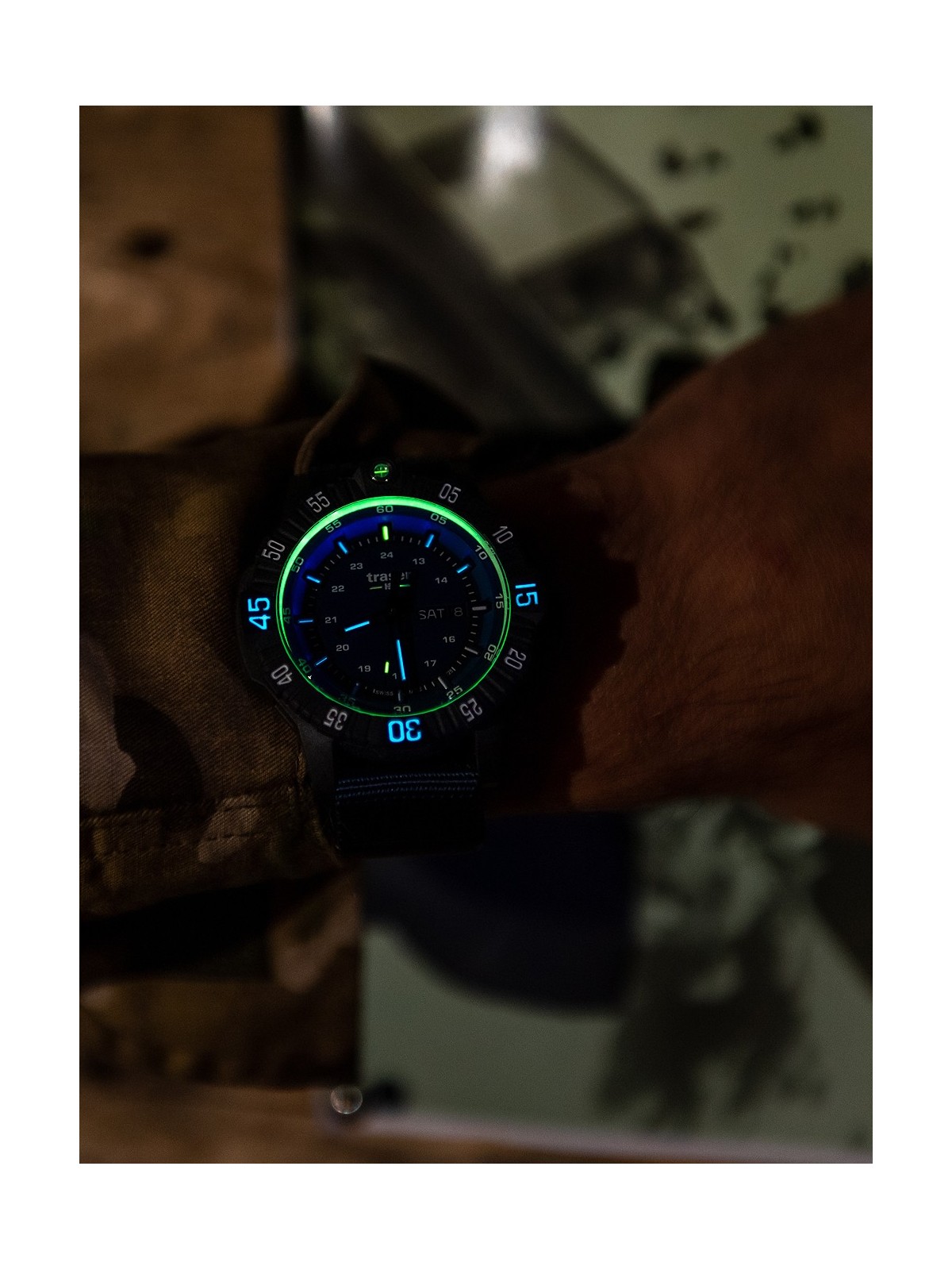 orologio uomo Traser H3 110724 P99 Q Tactical Blue 46mm 20ATM