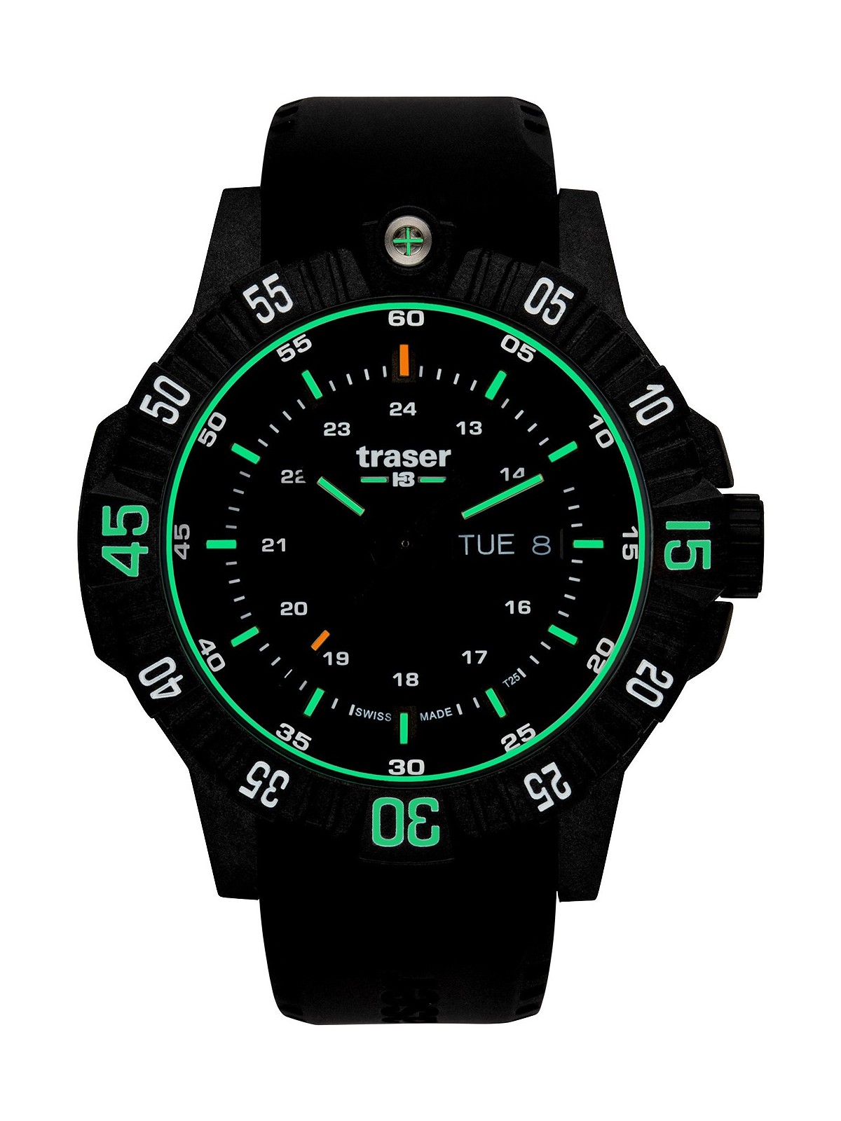 orologio uomo Traser H3 110723 P99 Q Tactical Black 46mm 20ATM
