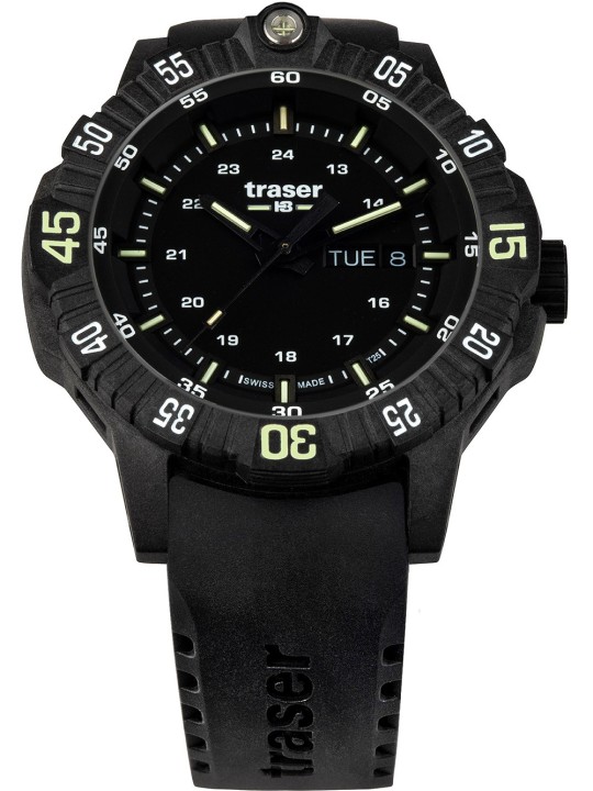 orologio uomo Traser H3 110723 P99 Q Tactical Black 46mm 20ATM