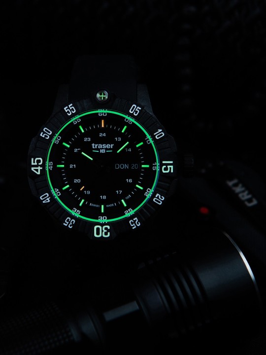 orologio uomo Traser H3 110723 P99 Q Tactical Black 46mm 20ATM