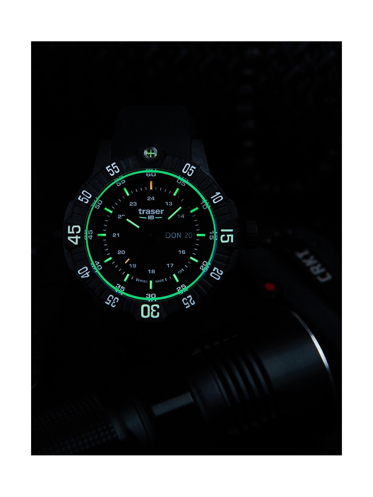 orologio uomo Traser H3 110723 P99 Q Tactical Black 46mm 20ATM