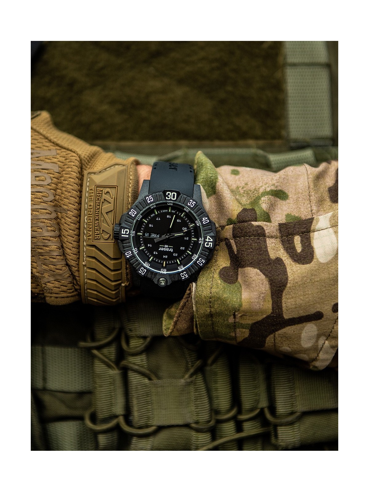 orologio uomo Traser H3 110723 P99 Q Tactical Black 46mm 20ATM