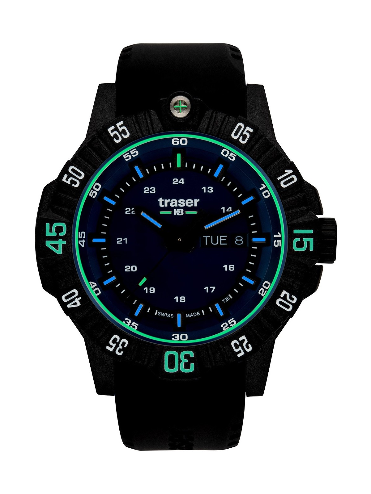 orologio uomo Traser H3 110725 P99 Q Tactical Blue 46mm 20ATM