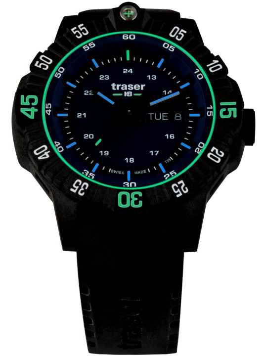 orologio uomo Traser H3 110725 P99 Q Tactical Blue 46mm 20ATM