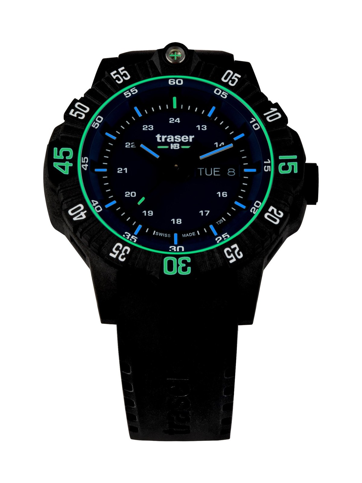 orologio uomo Traser H3 110725 P99 Q Tactical Blue 46mm 20ATM