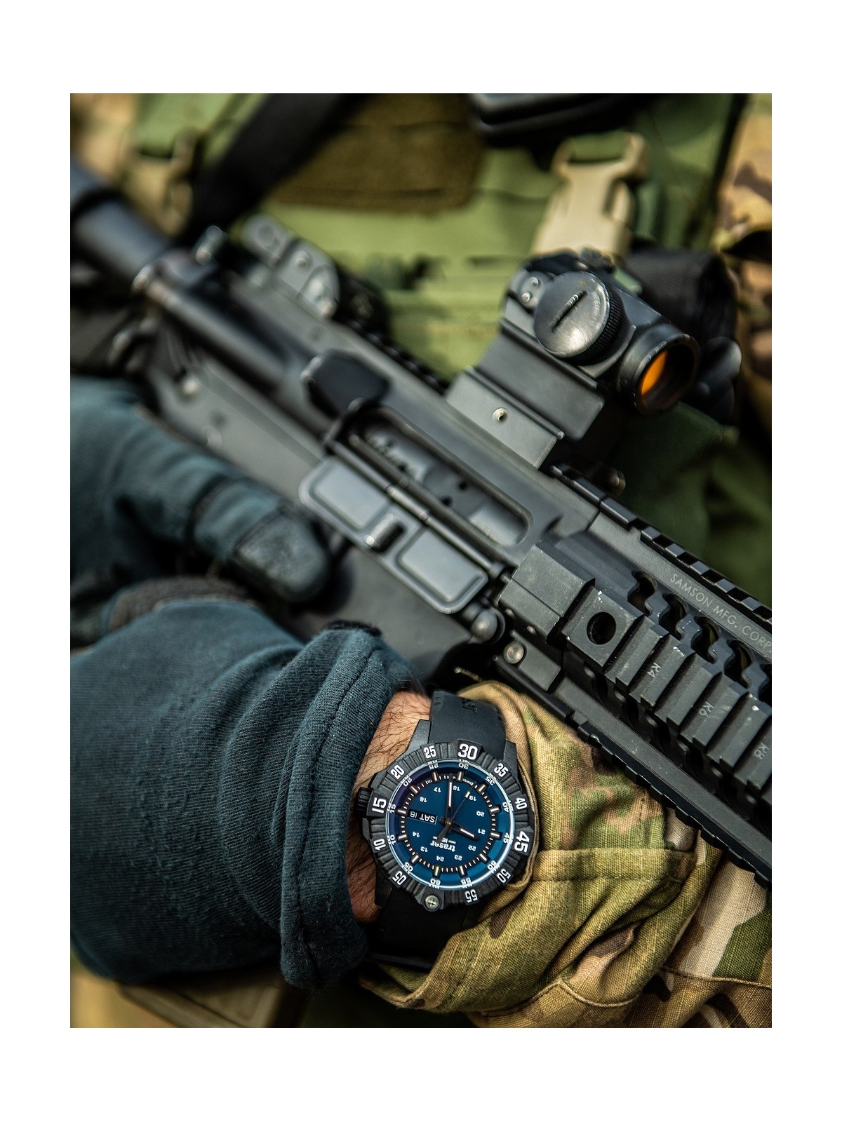 orologio uomo Traser H3 110725 P99 Q Tactical Blue 46mm 20ATM