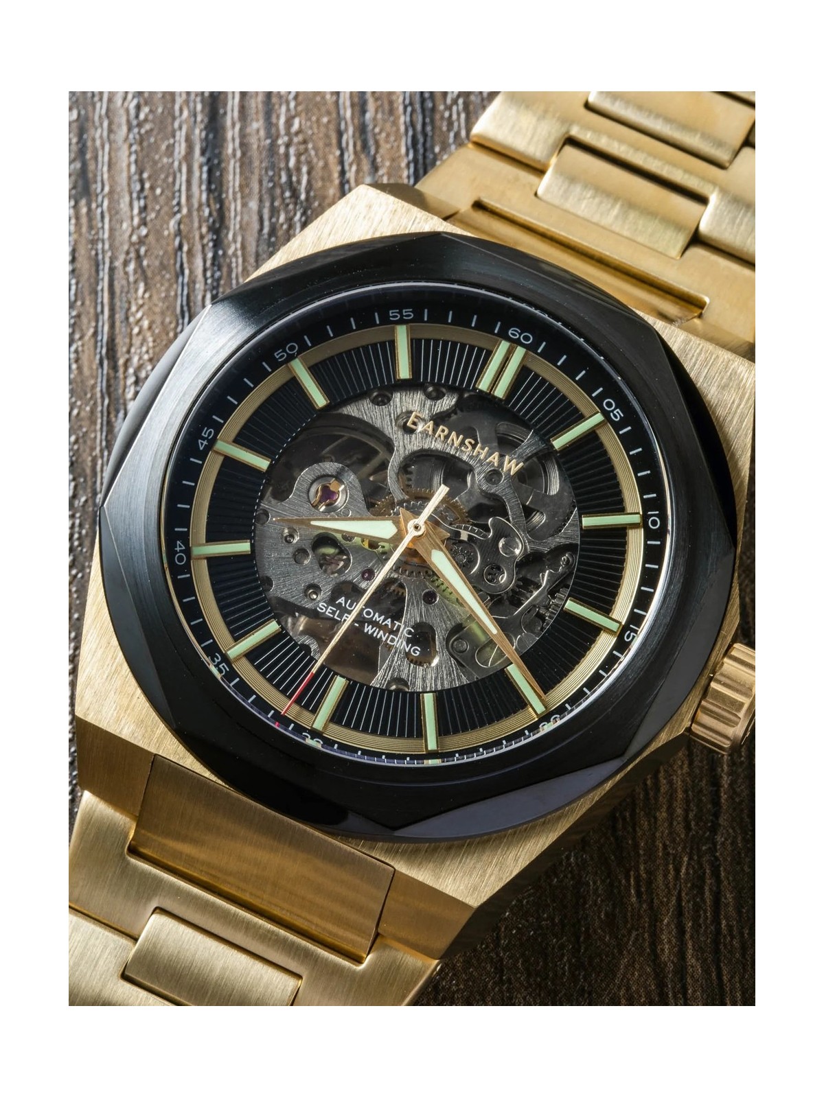 orologio uomo Thomas Earnshaw ES-8182-99 Clark Skeleton Automatic 44mm