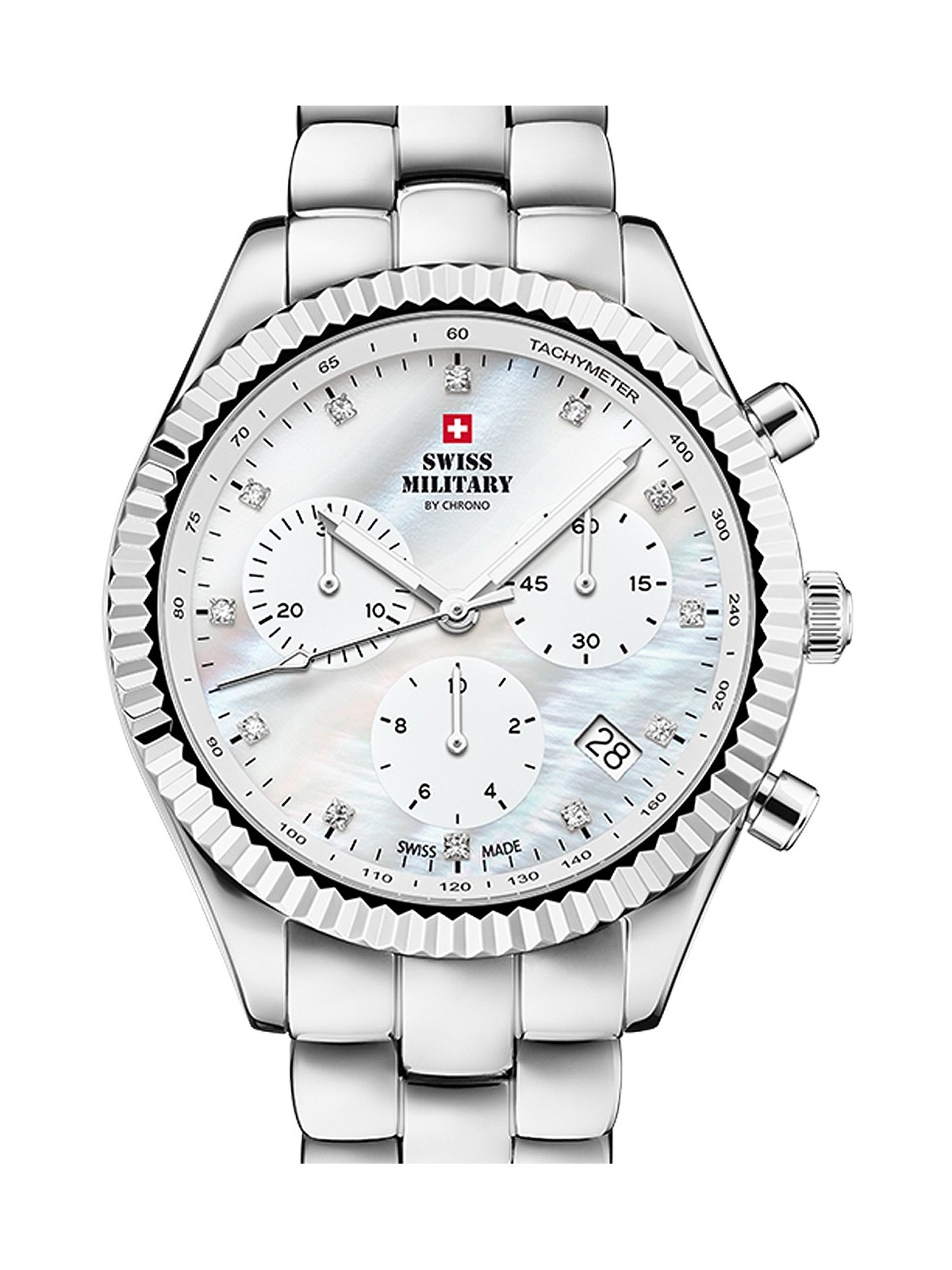 orologio donna Swiss Military SM30207.02 Elegant Chronograph Ladies Watch 38mm 5ATM