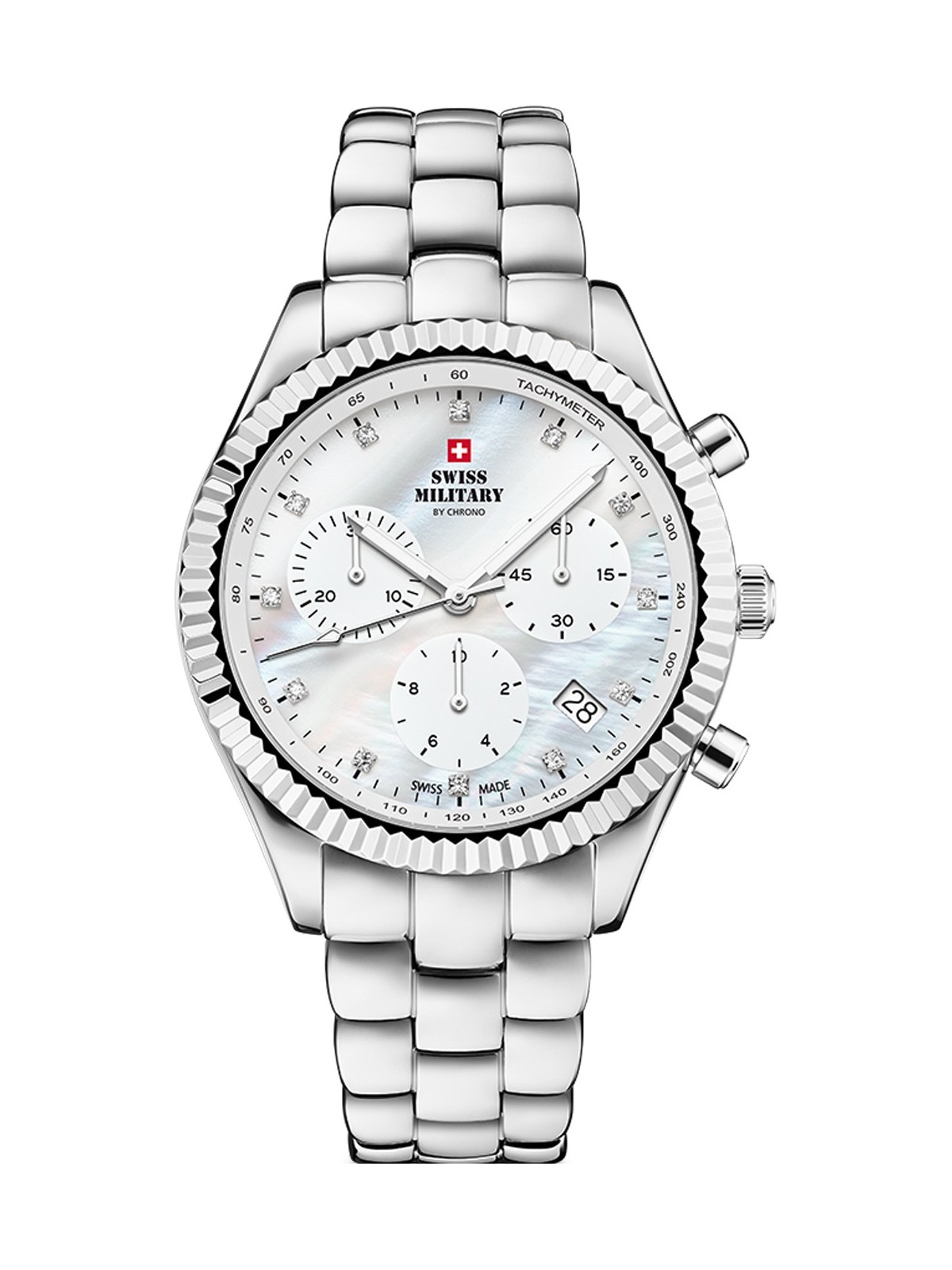 orologio donna Swiss Military SM30207.02 Elegant Chronograph Ladies Watch 38mm 5ATM