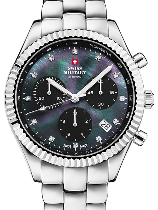 orologio donna Swiss Military SM30207.01 Elegant Chronograph Ladies Watch 38mm 5ATM