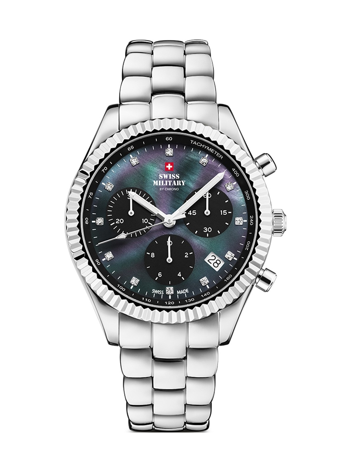 orologio donna Swiss Military SM30207.01 Elegant Chronograph Ladies Watch 38mm 5ATM
