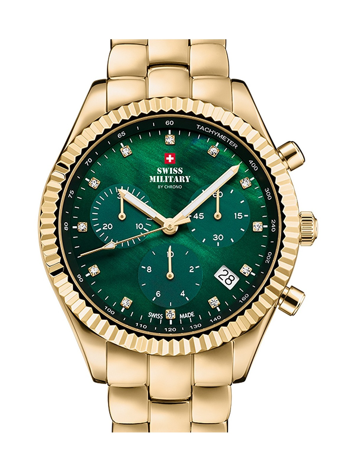orologio donna Swiss Military SM30207.04 Elegant Chronograph Ladies Watch 38mm 5ATM