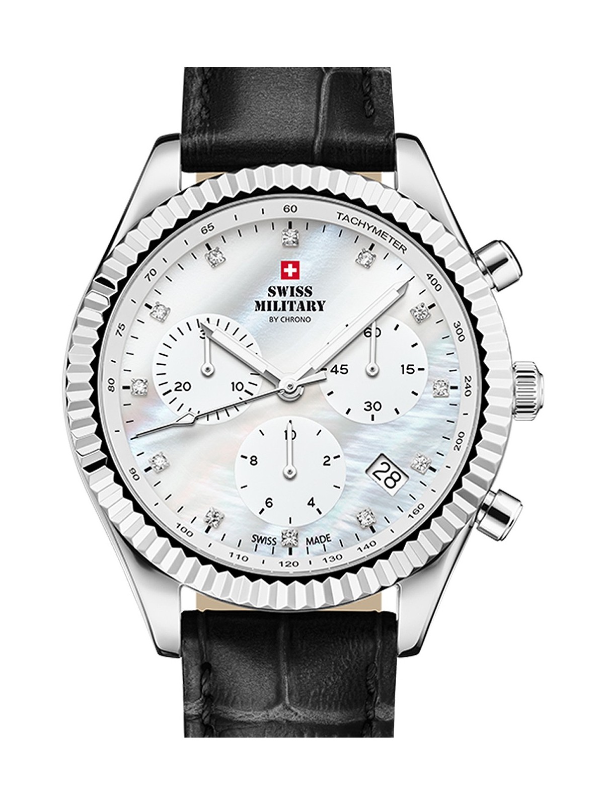 orologio donna Swiss Military SM30207.05 Elegant Chronograph Ladies Watch 38mm 5ATM