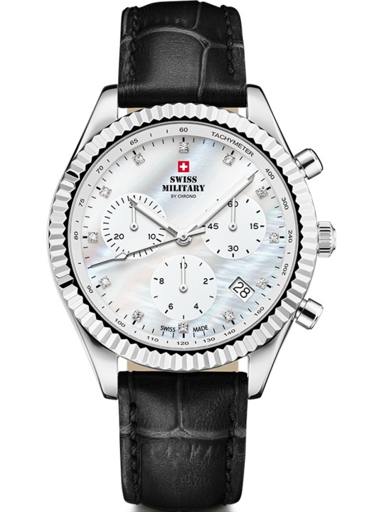 orologio donna Swiss Military SM30207.05 Elegant Chronograph Ladies Watch 38mm 5ATM