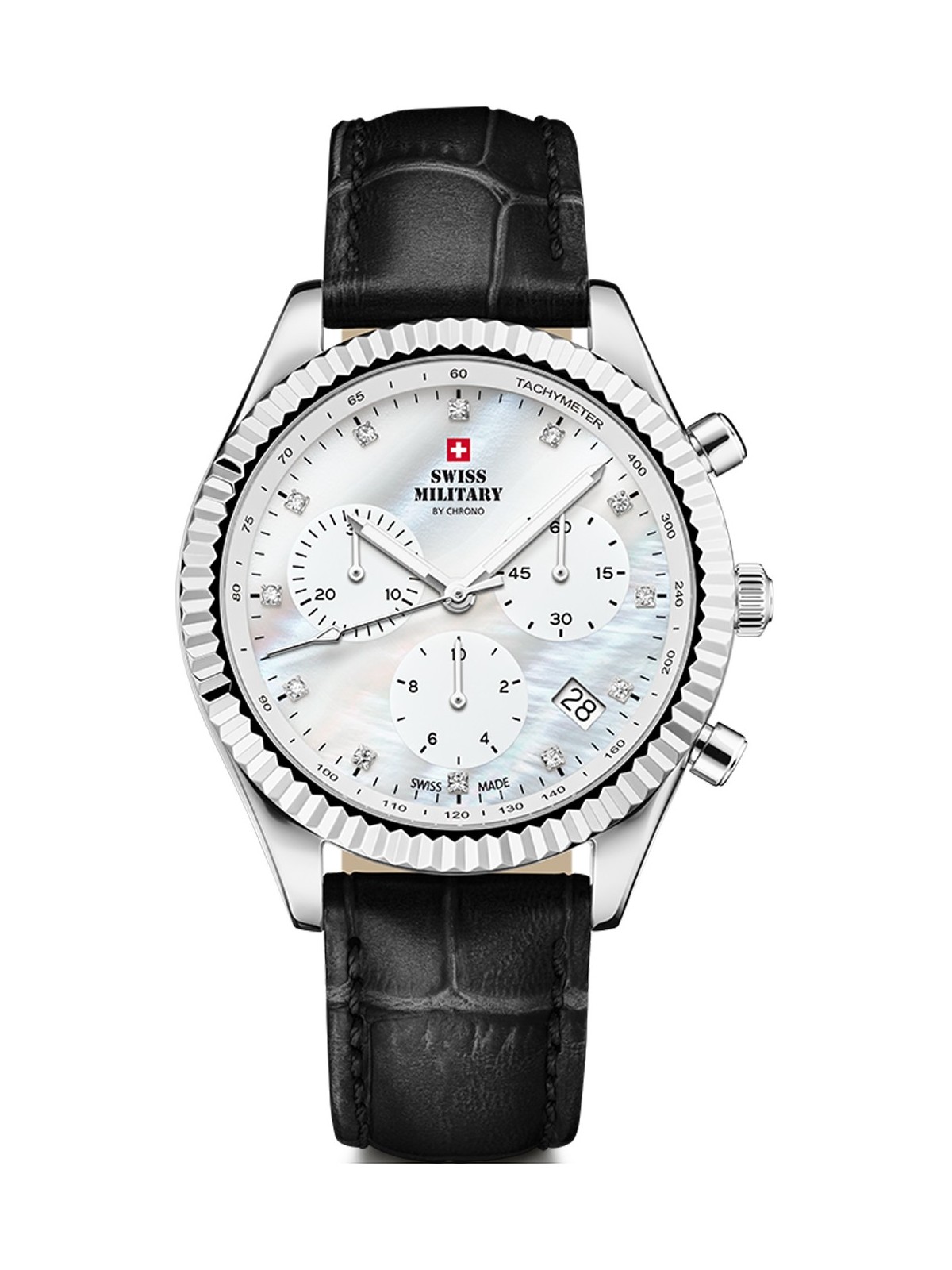 orologio donna Swiss Military SM30207.05 Elegant Chronograph Ladies Watch 38mm 5ATM