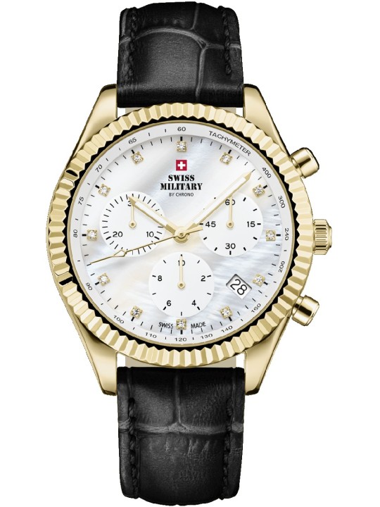 orologio donna Swiss Military SM30207.07 Elegant Chronograph Ladies Watch 38mm 5ATM
