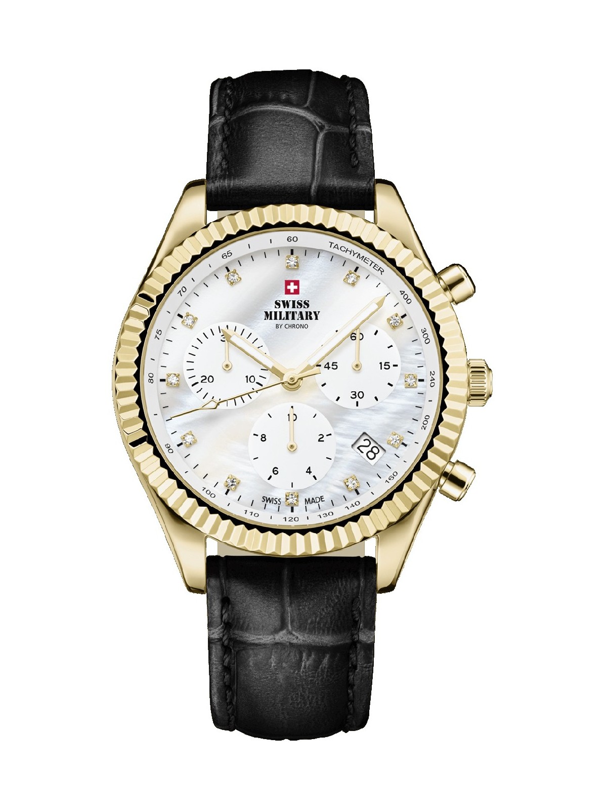 orologio donna Swiss Military SM30207.07 Elegant Chronograph Ladies Watch 38mm 5ATM
